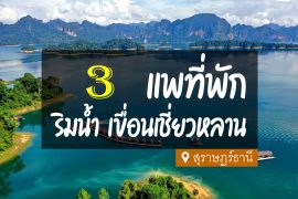 แพที่พักเขื่อนเชี่ยวหลาน